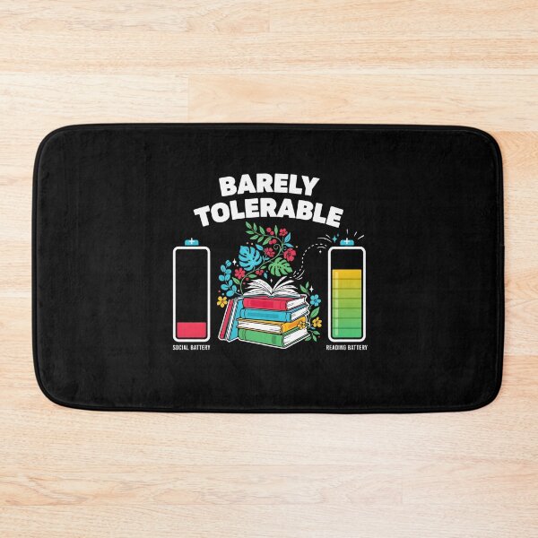 Item preview, Barely Tolerable Funny Book Lover Floral for Proud Bookworms designed and sold by Redgiant87x.