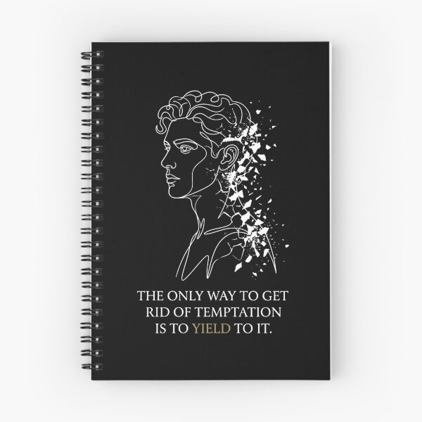 Item preview, Yield To Temptation Dorian Gray Oscar Wilde Shattered Line Art designed and sold by Fenay Designs.