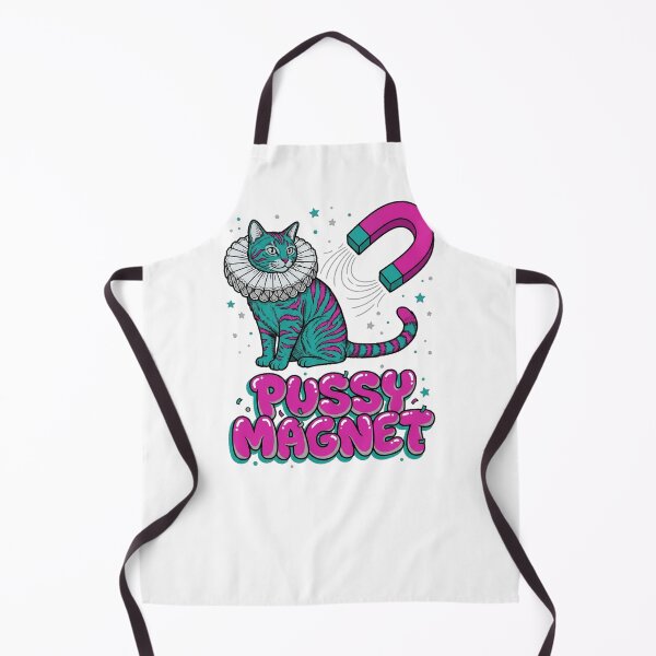 Item preview, Pussy Magnet Funny Cat Adult Humor Magnet Innuendo for Cat Lovers designed and sold by SkTee2k.