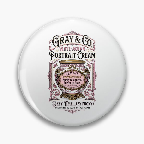 Item preview, Anti Aging Portrait Cream Dorian Gray Satirical Beauty Label designed and sold by Fenay Designs.