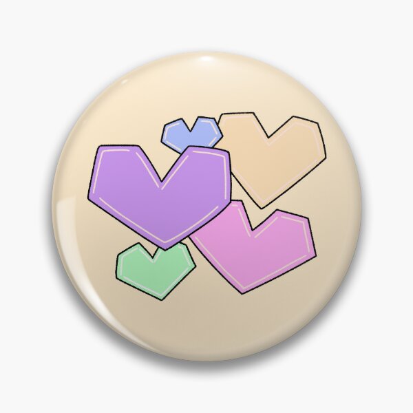 Item preview, Cute Pastel Geometric Hearts Pattern Illustration designed and sold by ubborn.