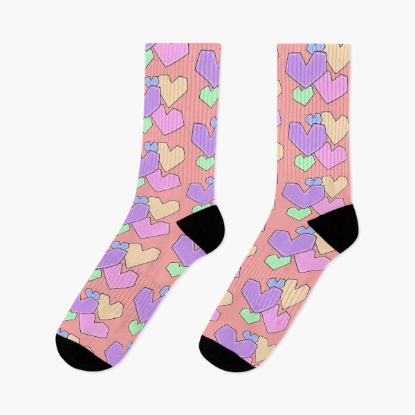 Item preview, Cute Pastel Geometric Hearts Pattern Illustration designed and sold by ubborn.