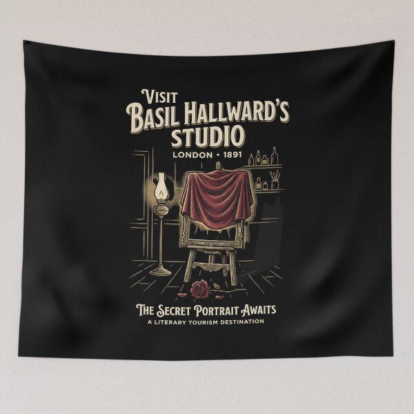 Item preview, Visit Basil Hallwards Studio Dorian Gray Vintage Travel Poster designed and sold by Fenay Designs.