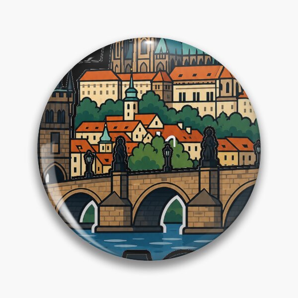 Item preview, Prague Travel Souvenir - Prague Czechia Illustration designed and sold by VisualArtsOasis.