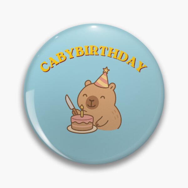 Item preview, Capybirthday – Cute Capybara Birthday Cake Party Design designed and sold by EVESTUDIOART.