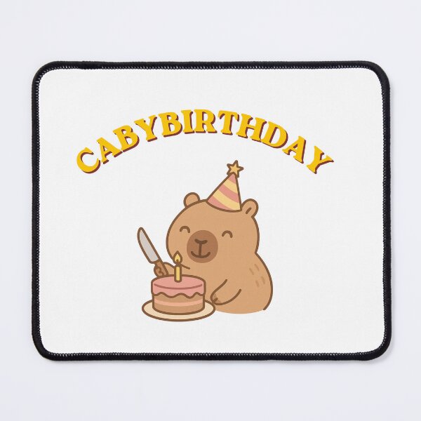 Item preview, Capybirthday – Cute Capybara Birthday Cake Party Design designed and sold by EVESTUDIOART.