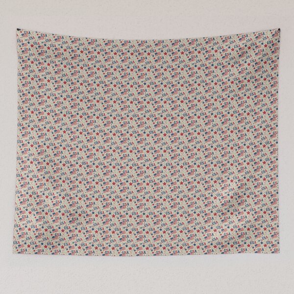 Item preview, Patriotic USA Flags Stars Seamless Pattern designed and sold by Pioneer Spirit Market.