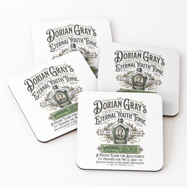 Item preview, Dorian Grays Eternal Youth Tonic Oscar Wilde Apothecary Label designed and sold by Fenay Designs.