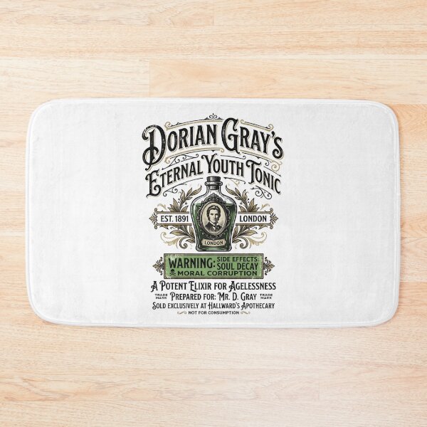 Item preview, Dorian Grays Eternal Youth Tonic Oscar Wilde Apothecary Label designed and sold by Fenay Designs.