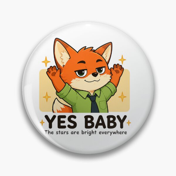 Item preview, Yes Baby Cute Fox designed and sold by CarrotBadminton.