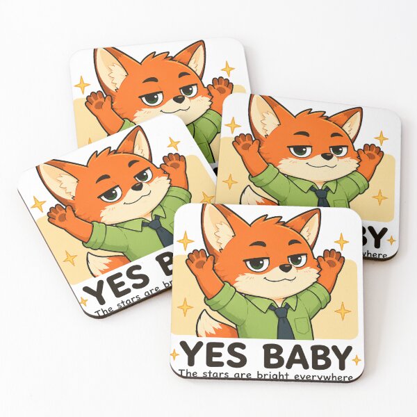 Item preview, Yes Baby Cute Fox designed and sold by CarrotBadminton.