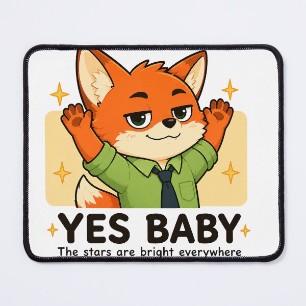 Item preview, Yes Baby Cute Fox designed and sold by CarrotBadminton.