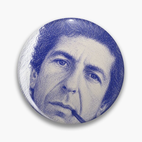 Item preview, Leonard Cohen Ballpoint Portrait Sketch designed and sold by DowntownNoWave.