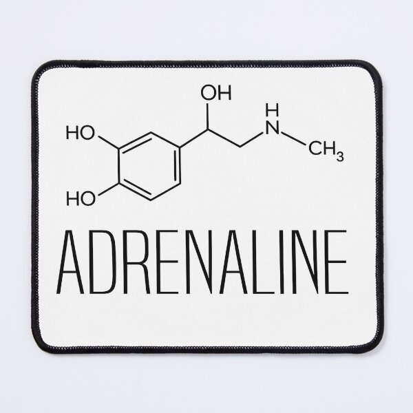 Item preview, Adrenaline Molecule Structure – Chemical Design for Science & Medicine Fans designed and sold by Mavriboy.