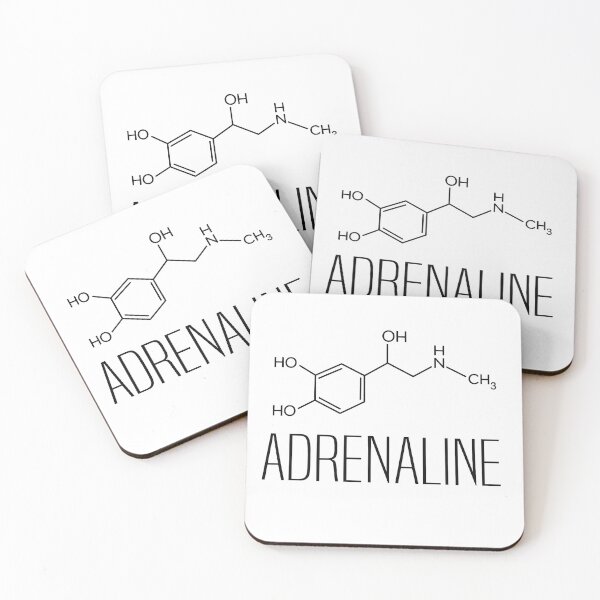 Item preview, Adrenaline Molecule Structure – Chemical Design for Science & Medicine Fans designed and sold by Mavriboy.