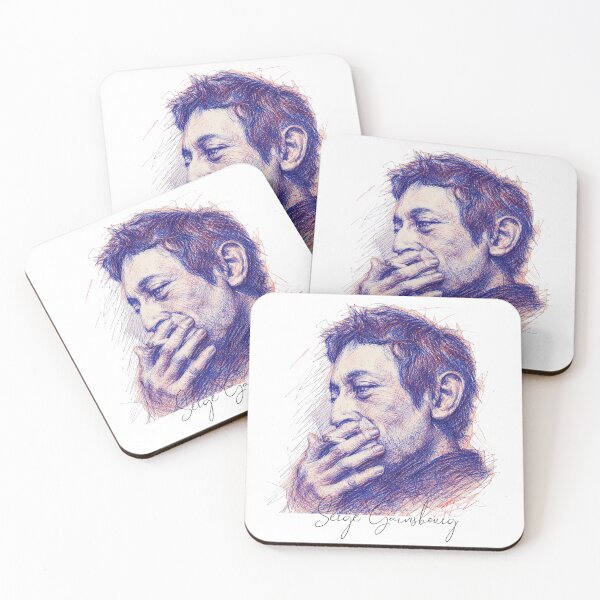 Item preview, Serge Gainsbourg Ballpoint Portrait Art designed and sold by DowntownNoWave.