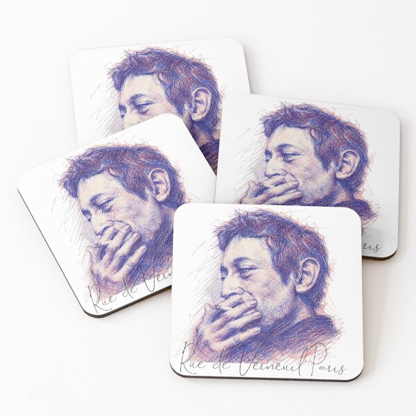 Item preview, Serge Gainsbourg Ballpoint Sketch designed and sold by DowntownNoWave.