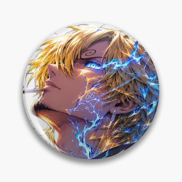 Item preview, Sanji | Blue Flame Gentleman | Electric Kick Master Anime-Inspired Fantasy Art designed and sold by Dyan4.