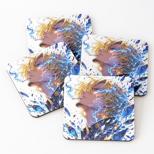 Item preview, Sanji | Blue Flame Gentleman | Electric Kick Master Anime-Inspired Fantasy Art designed and sold by Dyan4.