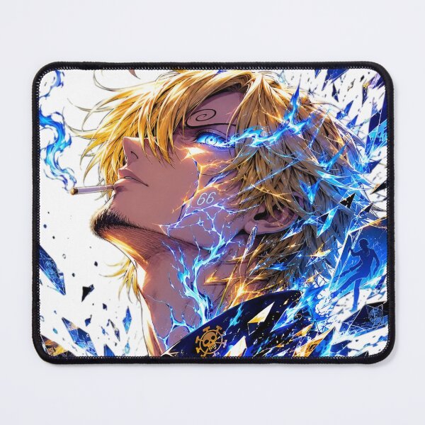 Item preview, Sanji | Blue Flame Gentleman | Electric Kick Master Anime-Inspired Fantasy Art designed and sold by Dyan4.