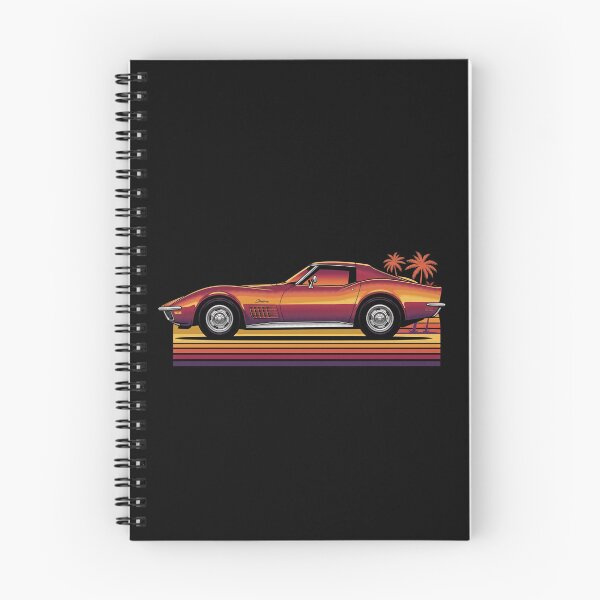 Item preview, C3 Stingray Retro Sunset Side Profile Classic Muscle Car designed and sold by Off-Road-Zone.