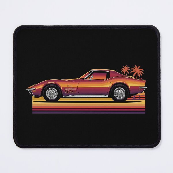 Item preview, C3 Stingray Retro Sunset Side Profile Classic Muscle Car designed and sold by Off-Road-Zone.