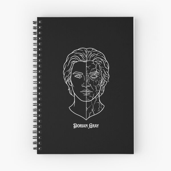 Item preview, Dorian Gray Split Face Aging Portrait Oscar Wilde Art designed and sold by Fenay Designs.