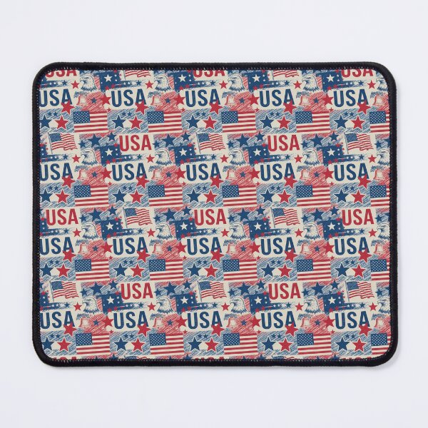 Item preview, Patriotic USA Flags Eagles Pattern designed and sold by Pioneer Spirit Market.