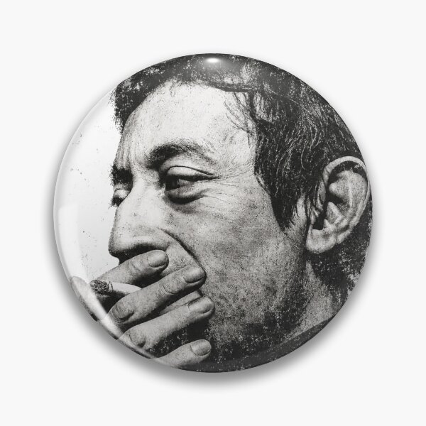 Item preview, Serge Gainsbourg Monochrome Portrait designed and sold by DowntownNoWave.