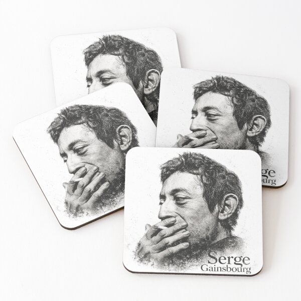 Item preview, Serge Gainsbourg Monochrome Portrait designed and sold by DowntownNoWave.