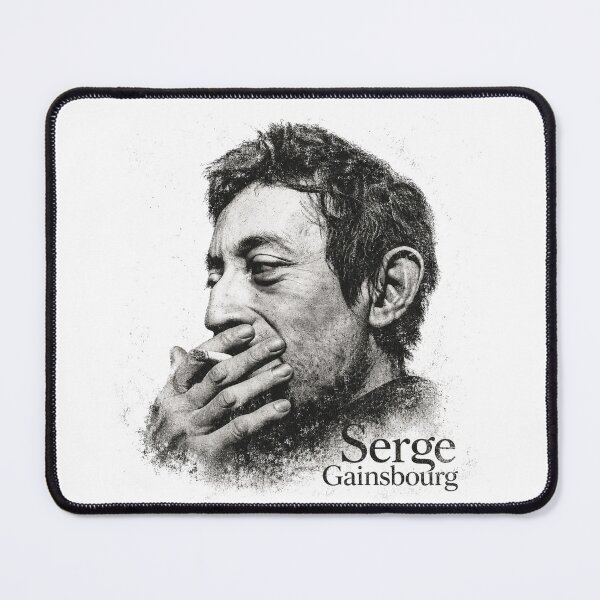 Item preview, Serge Gainsbourg Monochrome Portrait designed and sold by DowntownNoWave.