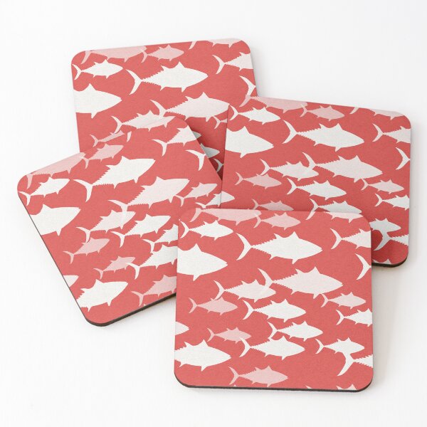 Item preview, Bluefin School – Coral Tide designed and sold by Melissa  MacMichael Art + Design.