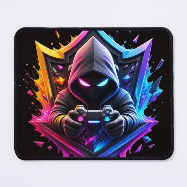 Item preview,  Neon Cyber Hooded Gamer Logo designed and sold by AgnesB77.