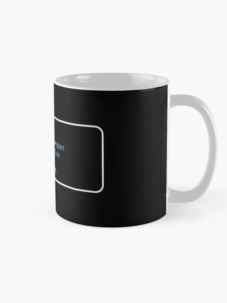 Thumbnail 3 of 6, Coffee Mug, Developer Stack Overflow Confidence False - Terminal Design Programmer Compiled Code designed and sold by charlypicazo.