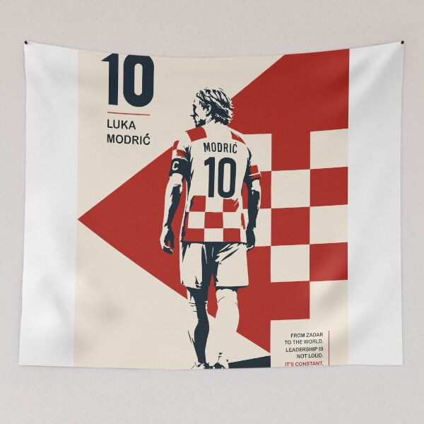 Item preview, Luka Modrić Minimalist Football Poster, Croatia Soccer Art, Sports Print, Modern Athlete Illustration designed and sold by Studio pod Burom.