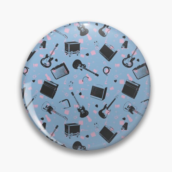Item preview, Backstage Blue Guitar & Amp Pattern | Gig Day Collection designed and sold by Analog Threads & Goods.