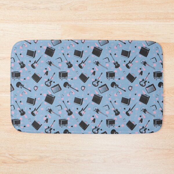 Item preview, Backstage Blue Guitar & Amp Pattern | Gig Day Collection designed and sold by Analog Threads & Goods.