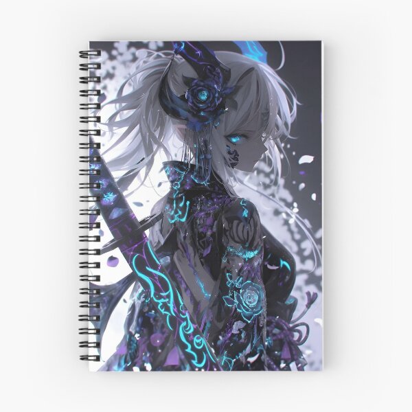 Item preview, Eclipse Rose Oni | Neon Shadow Samurai Fantasy Art designed and sold by Dyan4.