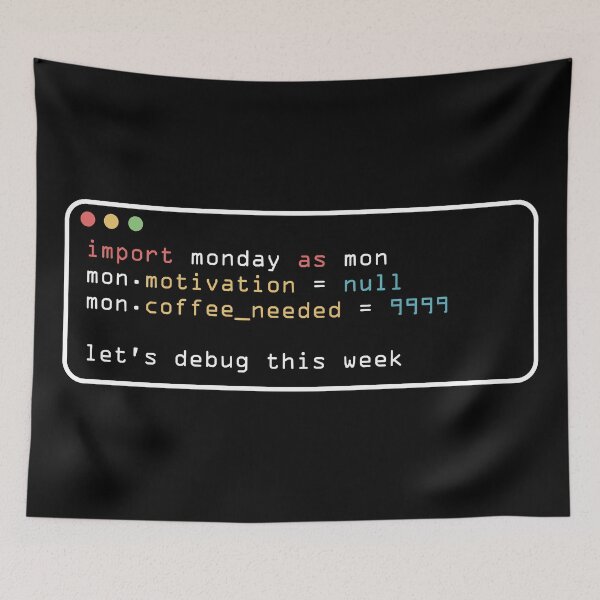 Item preview, Terminal Design Programmer humor for Monday designed and sold by charlypicazo.