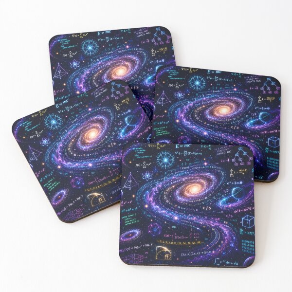 Item preview, COSMIC CODE GALAXY – Mathematical Formulas, Algorithms & Programming Universe Design designed and sold by PenchalaPrabhas.