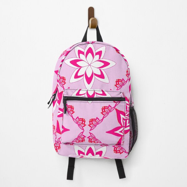 Item preview, Fuchsia and White Lotus Flower Geometric Lattice Seamless Pattern designed and sold by Ei-Ei.