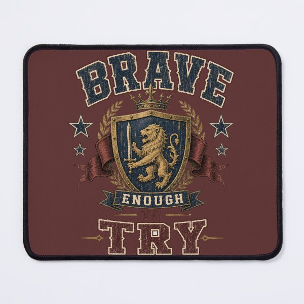Item preview, Brave Enough to Try | Inspirational Courage & Growth Mindset Shirt designed and sold by rushaib.
