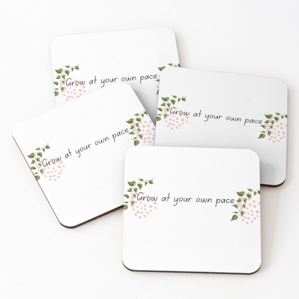 Item preview, Grow at Your Own Pace Aesthetic Boho Leaves designed and sold by MyArtDream.