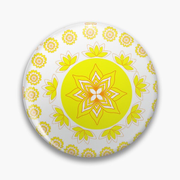 Item preview, Golden Floral Mandala Ornament with Decorative Geometric Elements designed and sold by Ei-Ei.