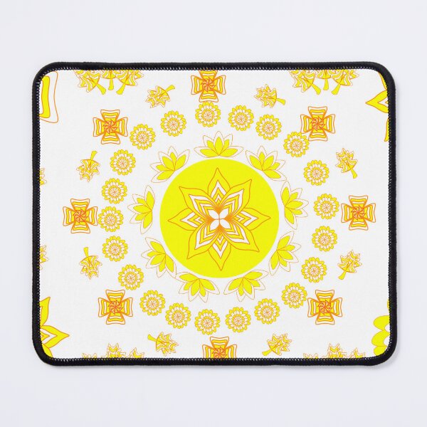 Item preview, Golden Floral Mandala Ornament with Decorative Geometric Elements designed and sold by Ei-Ei.