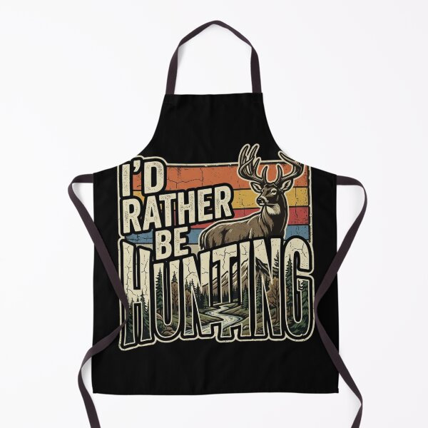 Item preview, I'd Rather Be Hunting Retro Distressed Mountain Buck designed and sold by PACS0011.