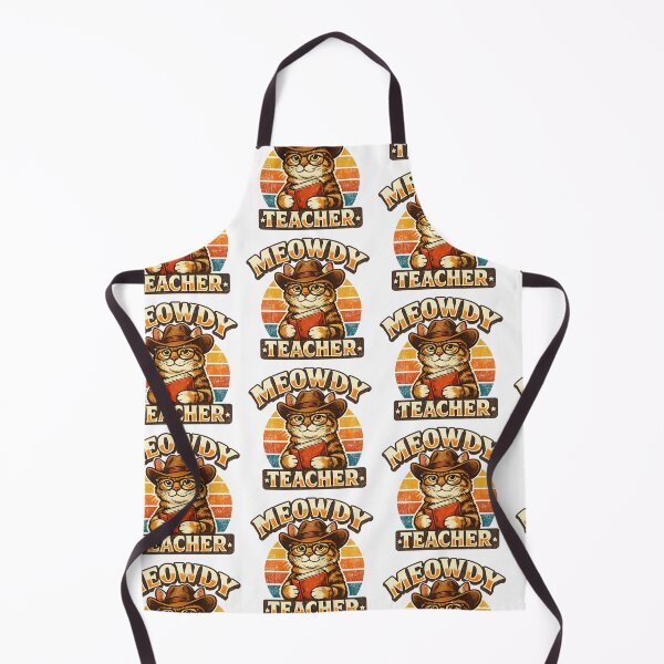 Item preview, Meowdy Teacher Cat Retro Back To School Teacher Gift Vintage Cat Lover designed and sold by mansourhamid.