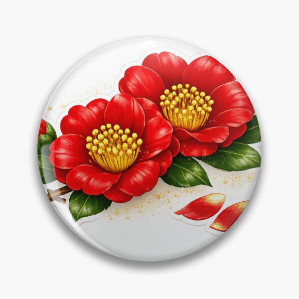 Item preview, ❤️ Red Camellia – The Heart of Elegance designed and sold by Rink-mmn.