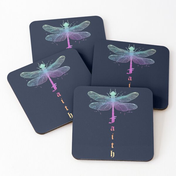 Item preview, Inspirational Dragonfly Faith Typography Graphic Art designed and sold by tamdevo1.