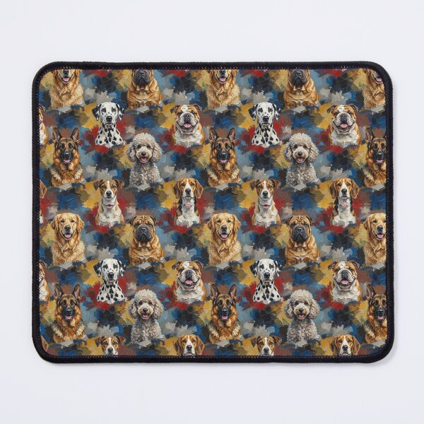 Item preview, Colorful Dog Breeds Oil Painting Collage designed and sold by Pioneer Spirit Market.
